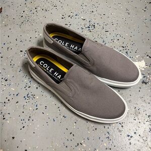 Cole Haan Men's Gray Slip-On Loafers